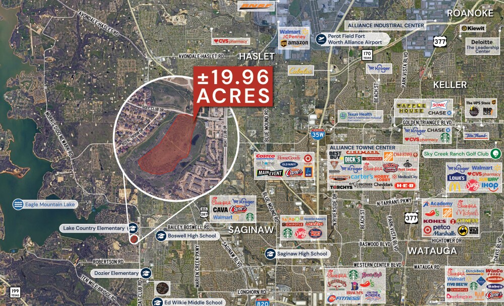SWC of Boat Club and Golf Club dr, Fort Worth, TX for Sale