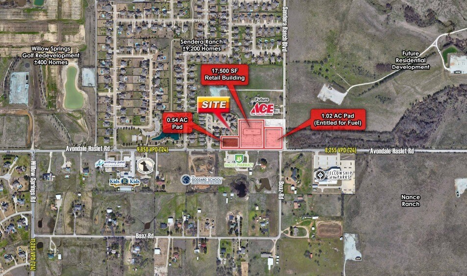 NWC Avondale-Haslet -Sendera Ranch Pad Site, Haslet, TX for Sale