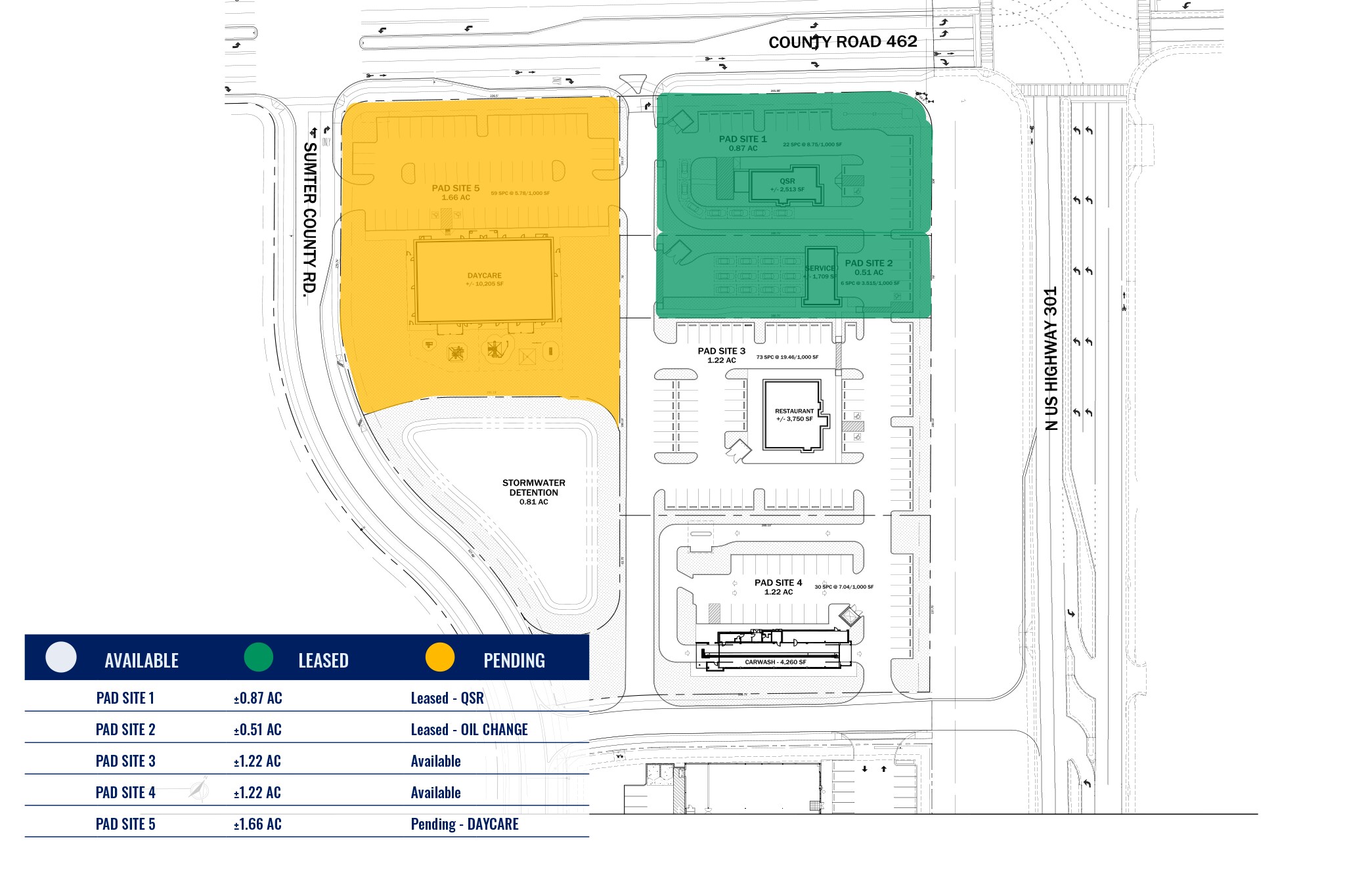 US - 301 & CR - 462, Wildwood, FL for Sale