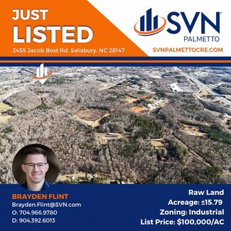 Salisbury, NC Commercial Land - 2455 Jacob Bost Rd Salisbury, NC Commercial Land - 2455 Jacob Bost Rd