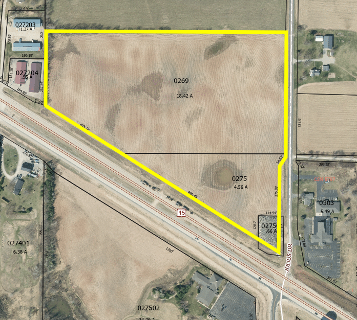 Highway 15 & Julius Drive, Greenville, WI for Sale