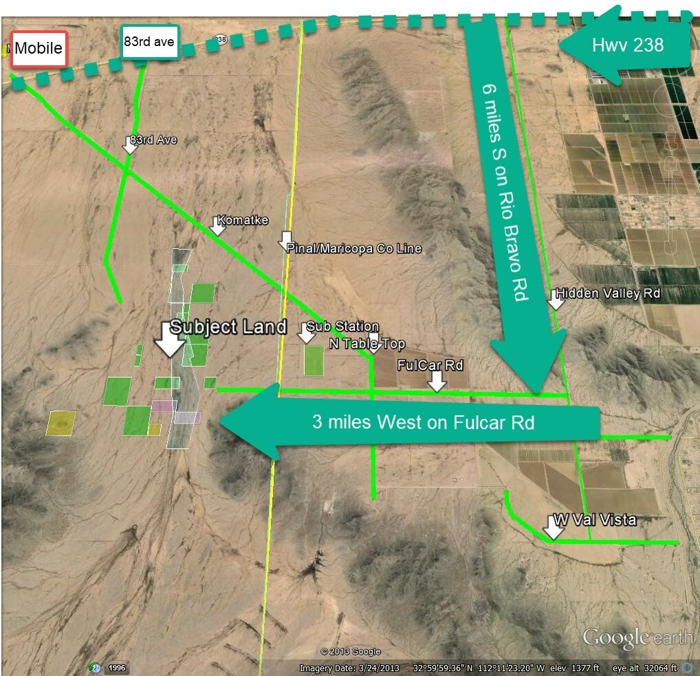 W. Fulcar Road & N.Black Mountain rd, Mobile, AZ for Sale