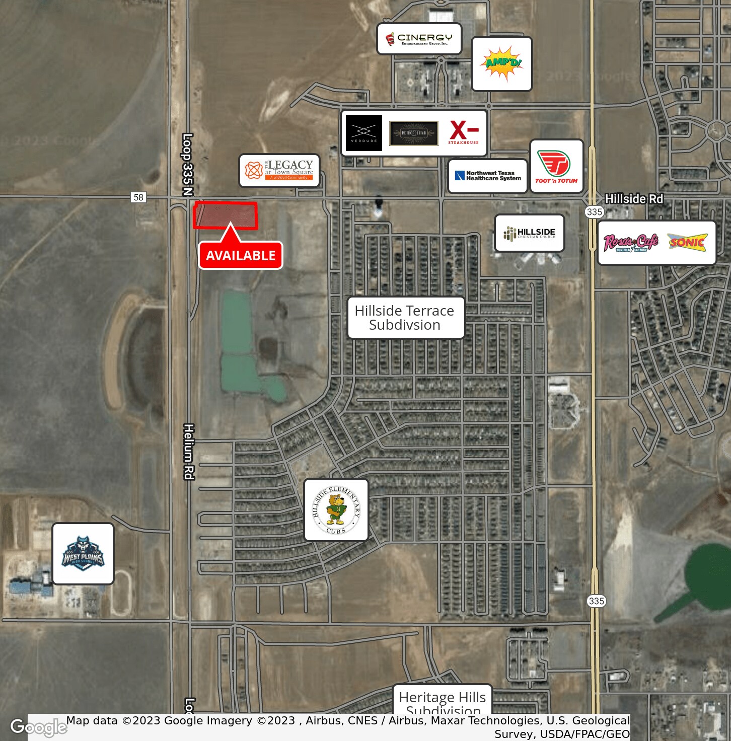 SEC Hillside & New Loop 335, Amarillo, TX for Sale