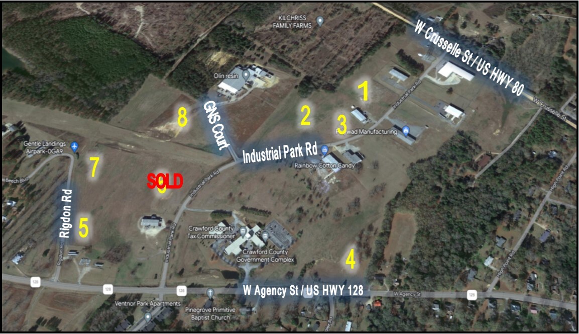 US Hwy 128 @ Industrial Park Road, Roberta, GA for Sale