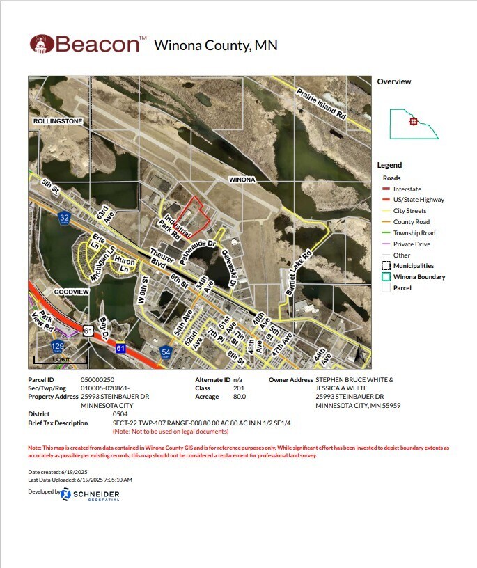 5676 Industrial Park Rd, Winona, MN for Rent