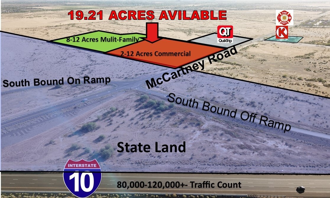 SWC McCartney Rd & I-10 @ Henness, Casa Grande, AZ for Sale