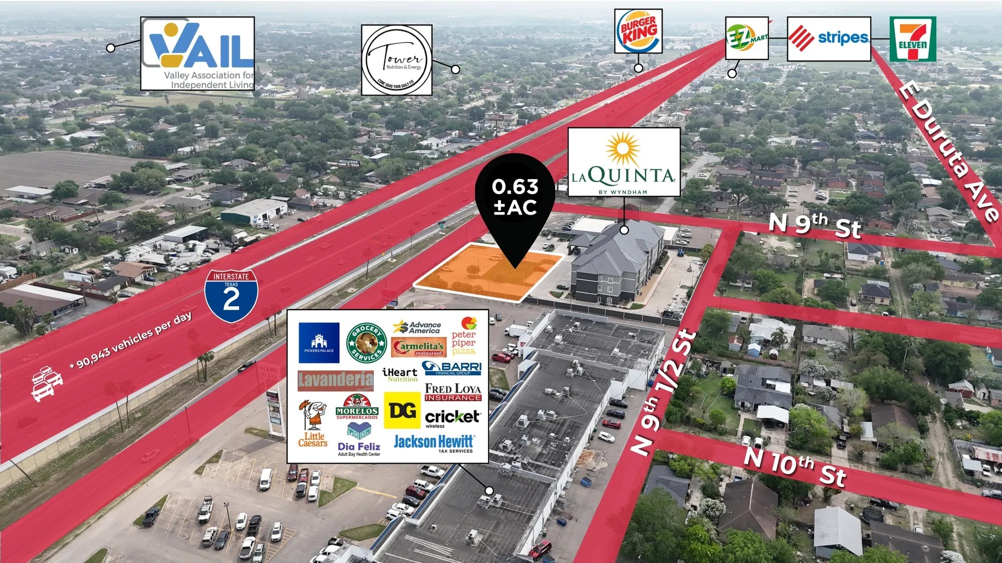 909 West Frontage Rd, Alamo, TX for Rent