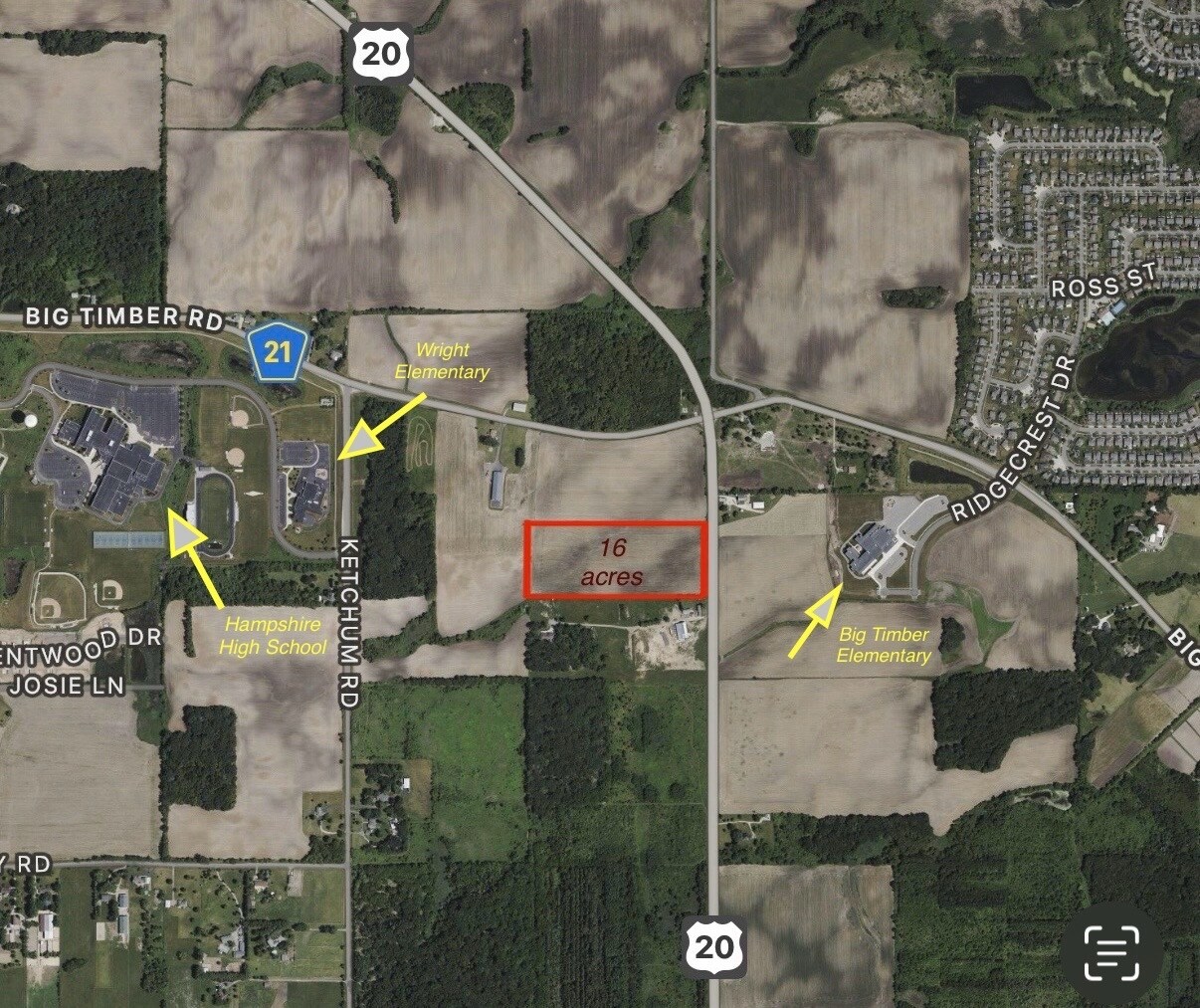 U.S. Route 20, Hampshire, IL for Sale