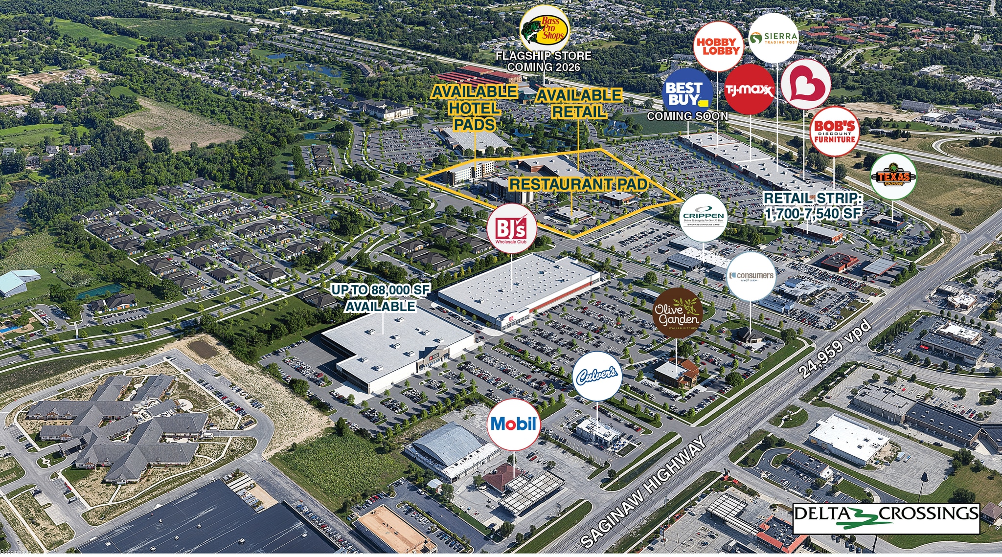 Delta Crossing Phase V, Lansing, MI for Sale