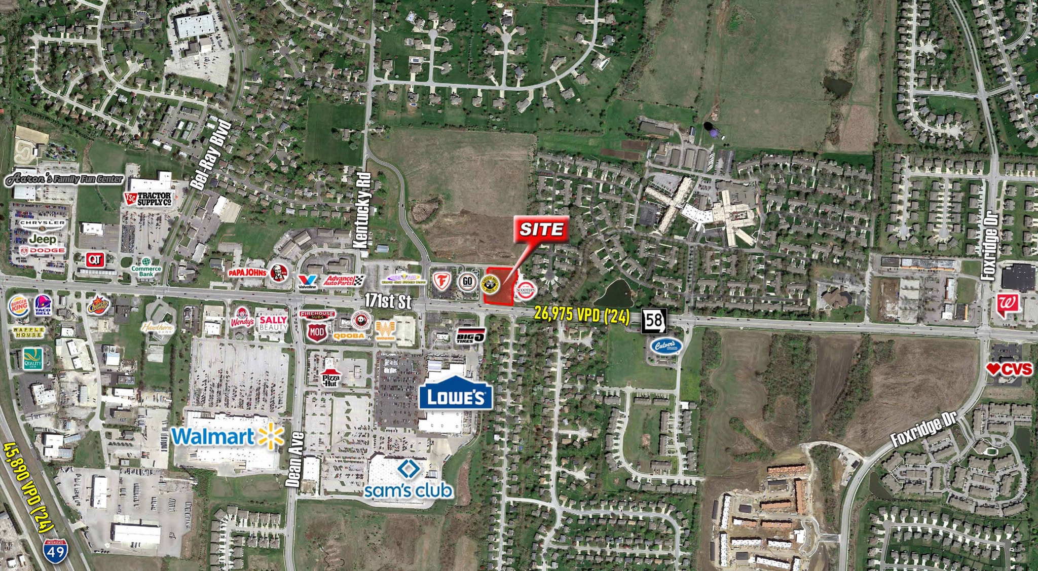 1830 W Foxwood Dr, Raymore, MO for Rent