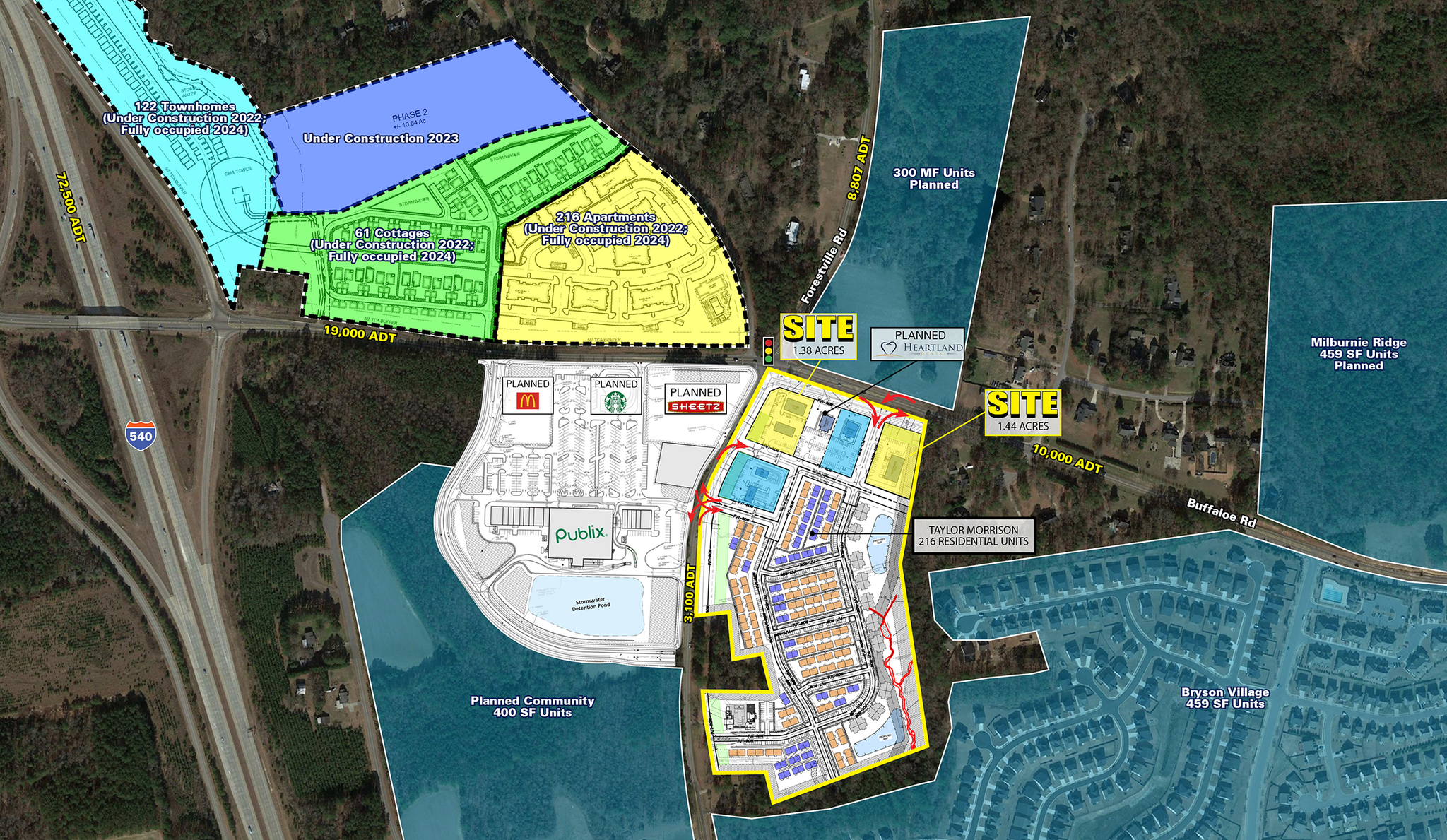 Buffaloe Rd And Forestville Rd, Raleigh, NC for Rent