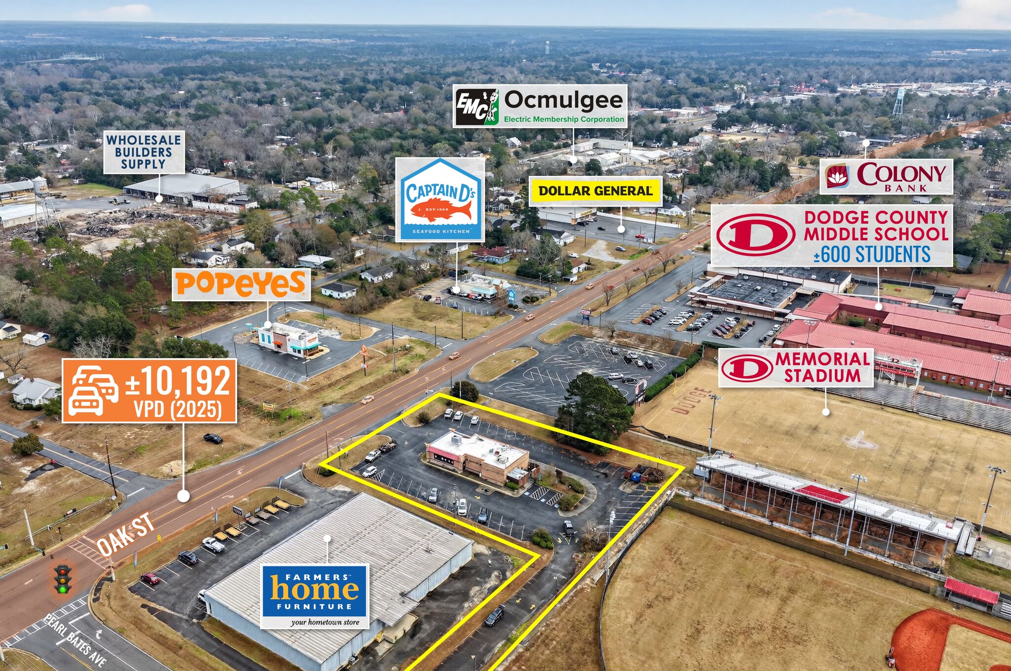 6121 Oak St, Eastman, GA for Sale