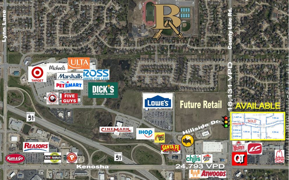 E Hillside Dr @ County Line Road, Broken Arrow, OK for Sale