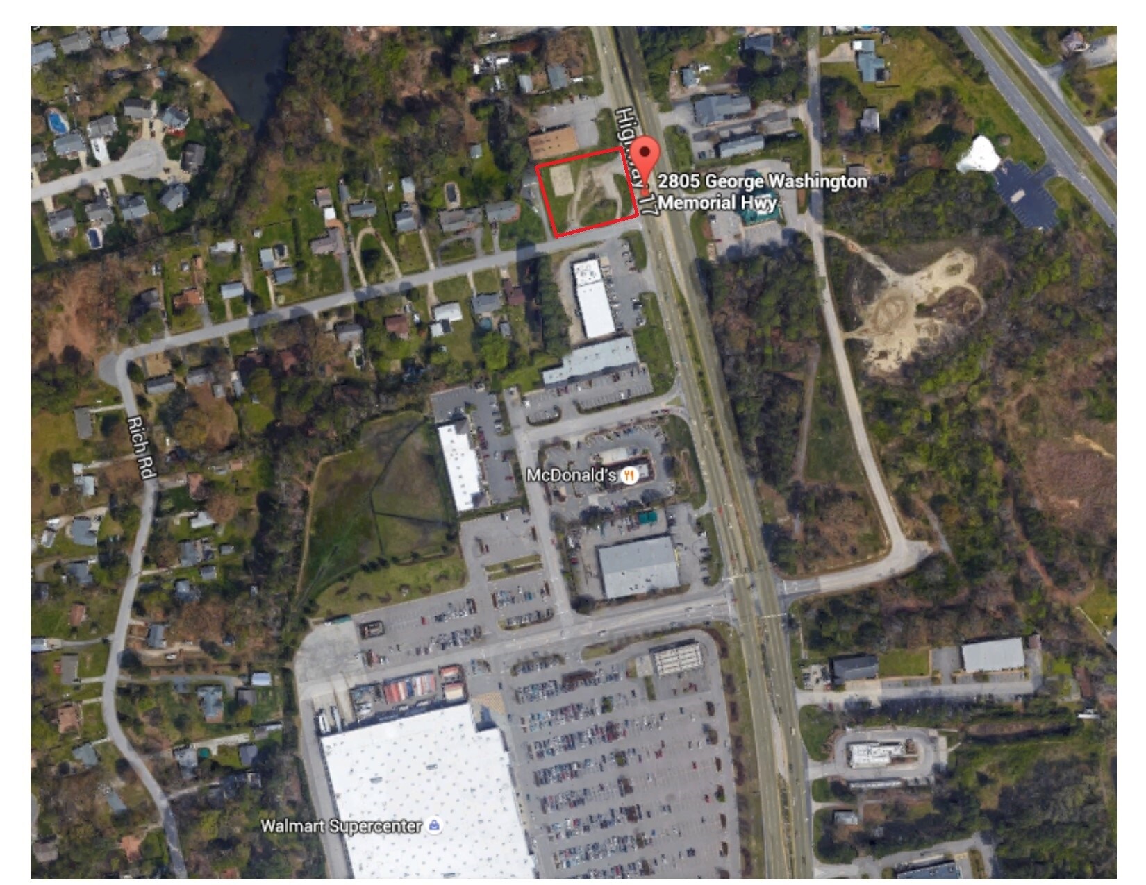 28052809 Washington Mem Hwy Yorktown, VA 23693 Land Property