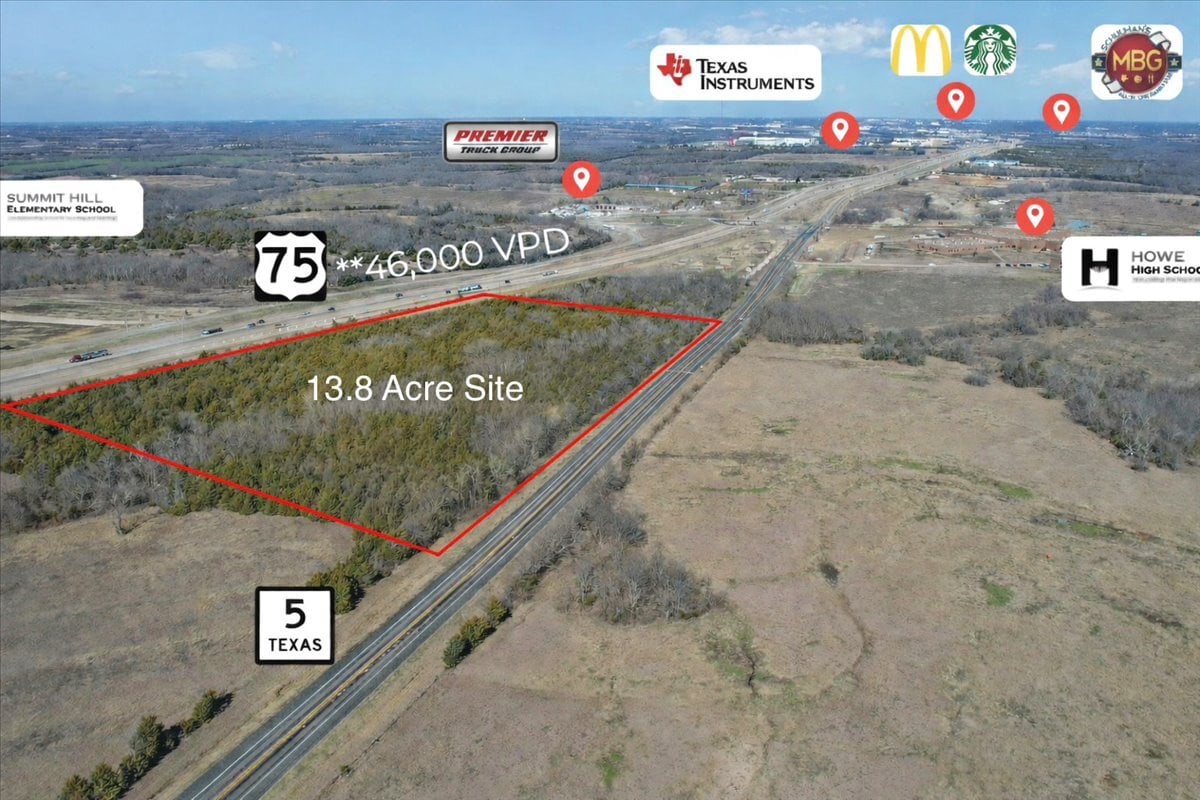 SEQ of I-75 & Ponderosa, Howe, TX for Sale
