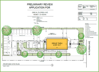 Hemet, CA Commercial Land - 2880 W Florida Ave