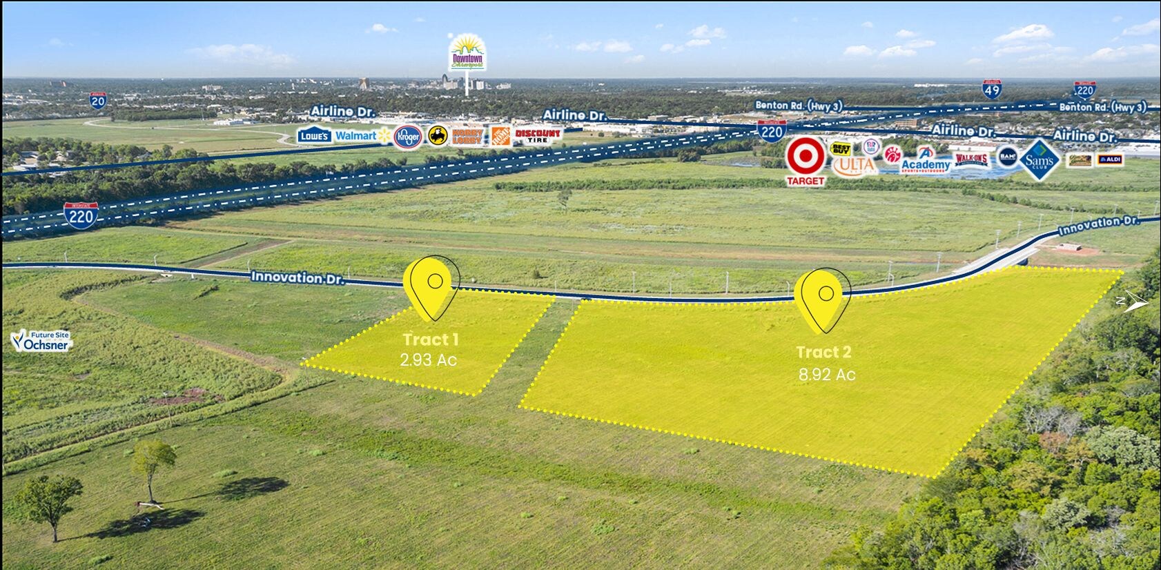 Innovation Dr. Land, Bossier City, LA for Sale