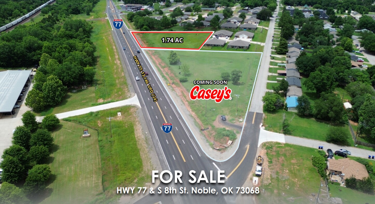 HWY 77 & S. 8th St, Noble, OK for Sale
