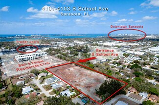 Sarasota, FL Commercial Land - 4101-4103 S School Ave