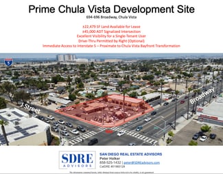 Chula Vista, CA Commercial Land - 694-696 Broadway Chula Vista, CA Commercial Land - 694-696 Broadway