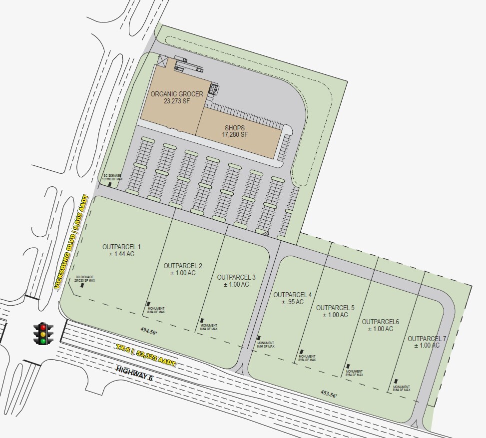 TX Highway 6 Hwy @ Vicksburg Blvd, Missouri City, TX for Rent