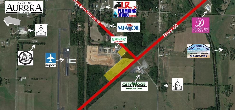 US Hwy 60 & Church Street, Aurora, MO for Sale