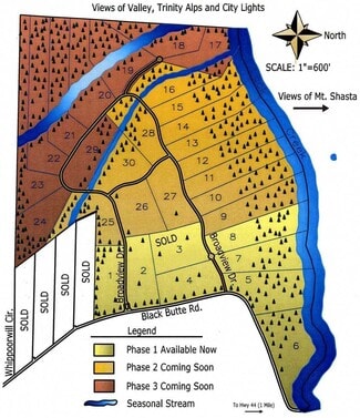 Shingletown, CA Commercial Land - Broadview Dr. and Black Butte rd.