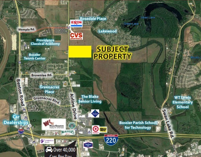Airline Drive - 13.81 Acres Dr, Bossier City, LA for Sale