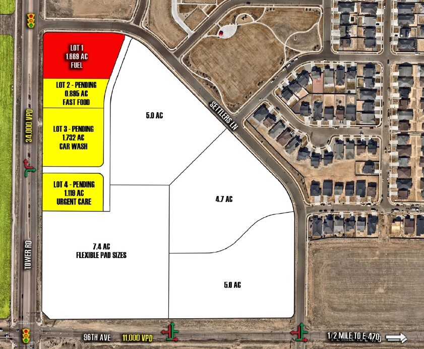 NWC East 96th Ave & Tower Rd, Commerce City, CO for Rent
