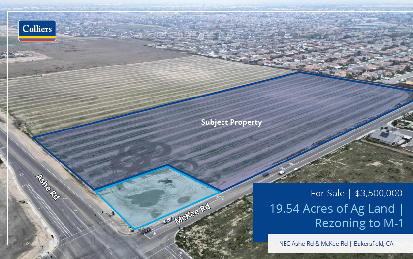 NEC Ashe Road & McKee Road, Bakersfield, CA for Sale