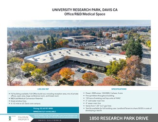 Davis, CA Office - 1850 Research Park Dr