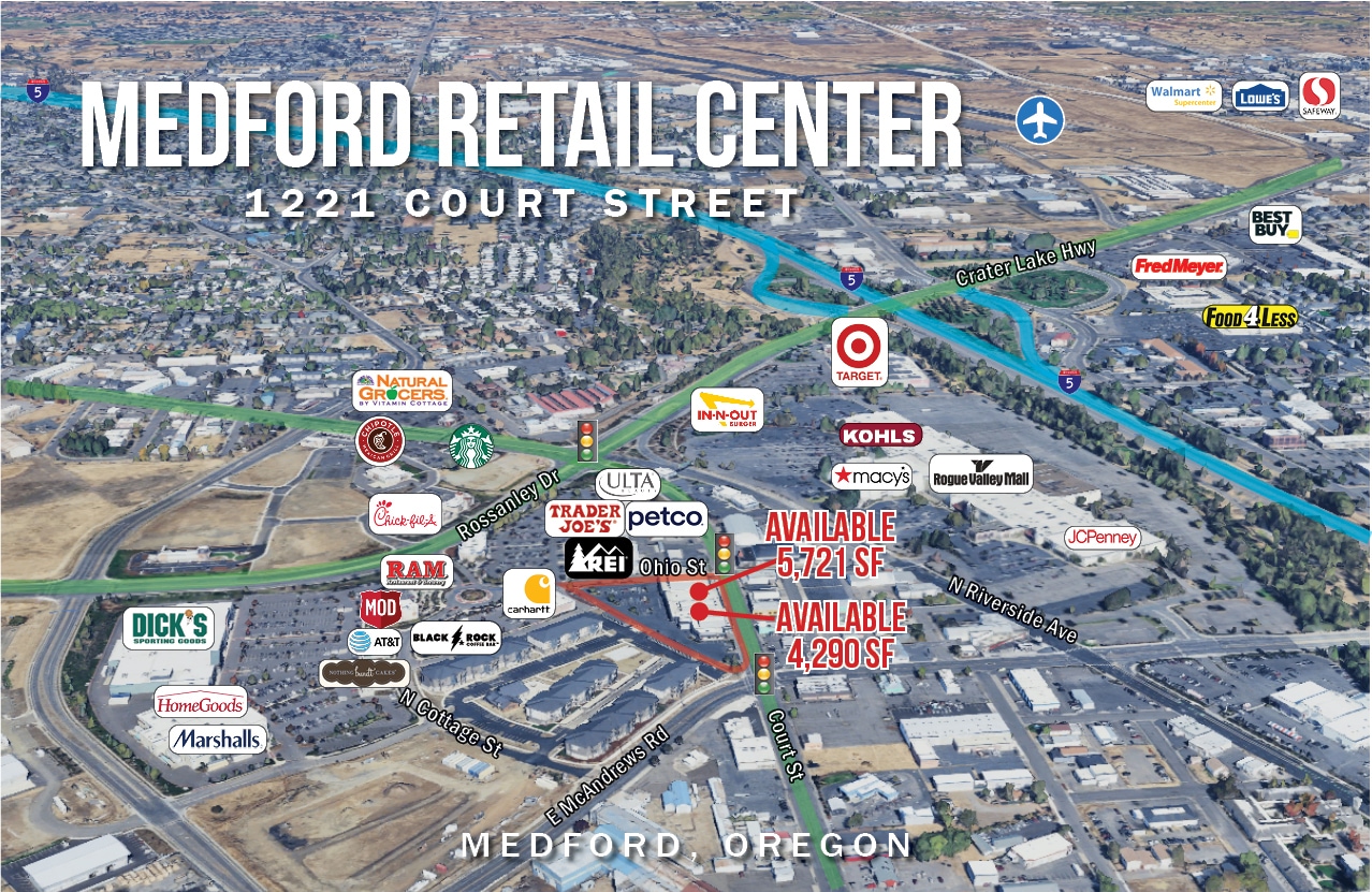 1211-1233 Court St, Medford, OR for Rent