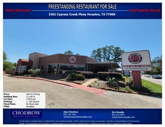 Houston, TX Restaurant - 3301 Cypress Creek Pky