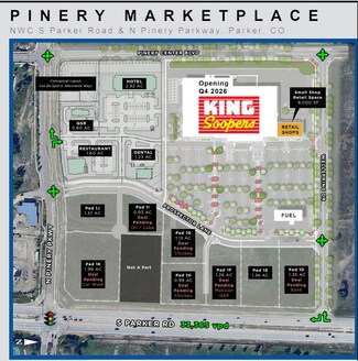 Parker, CO Commercial Land - NWC Parker Rd & Pinery Pkwy - RETAIL PAD SITES Parker, CO Commercial Land - NWC Parker Rd & Pinery Pkwy - RETAIL PAD SITES