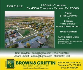 Celina, TX Commercial - FM 455 @ N Florida Drive (CR 57) Celina, TX Commercial - FM 455 @ N Florida Drive (CR 57)