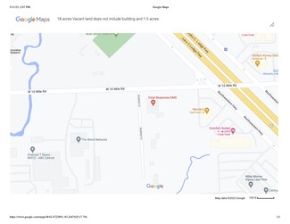 Southfield, MI Commercial Land - 20475 W Ten Mile Rd