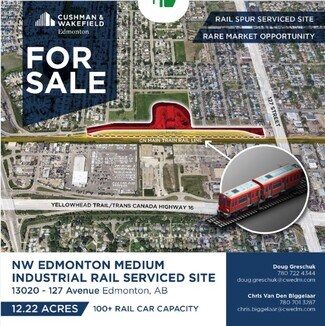 Edmonton, AB Industrial Land - 13020 127 Avenue Northwest