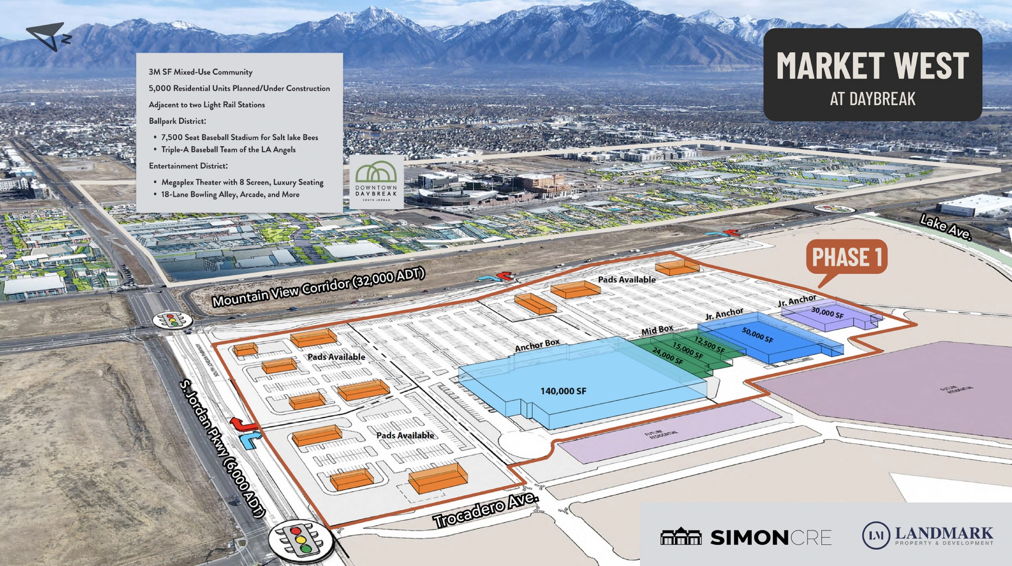 Mountain View Corridor & South Jordan Pkwy, South Jordan, UT for Rent