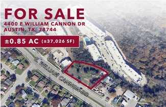 Austin, TX Commercial Land - 4400 William Cannon dr