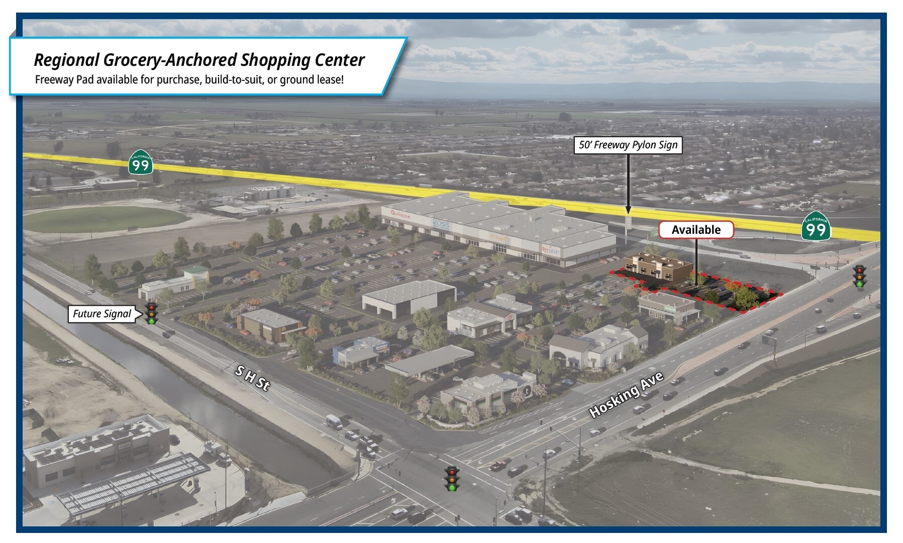 Hosking Ave @ CA-99, Bakersfield, CA for Sale