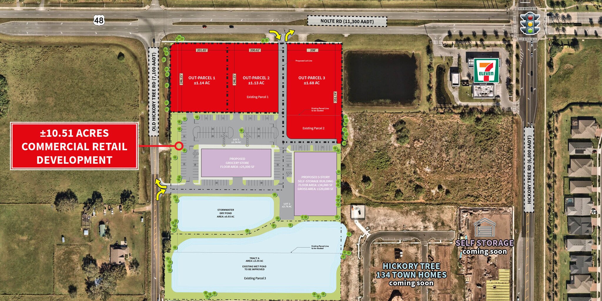 SEC of Nolte Road and Old Hickory Tree Road, Saint Cloud, FL for Rent