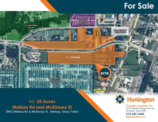 Melissa, TX Commercial - SWQ Melissa & McKinney St rd