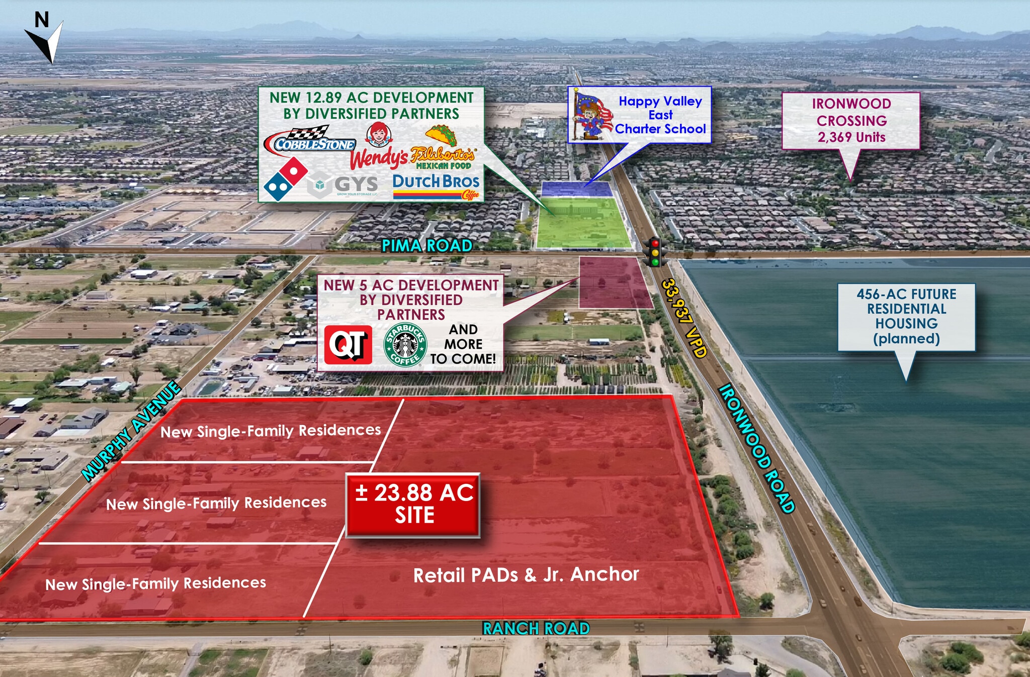 SEC Ironwood Rd & Ranch Rd, San Tan Valley, AZ for Rent