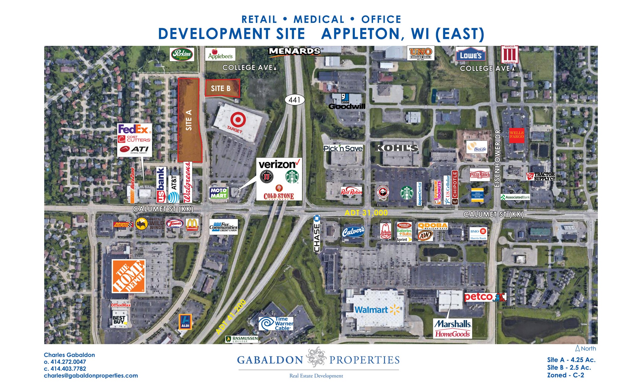 Hwy 441 & Calumet St, Appleton, WI for Sale