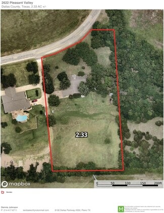 Sachse, TX Commercial Land - 2622 Pleasant Valley Rd