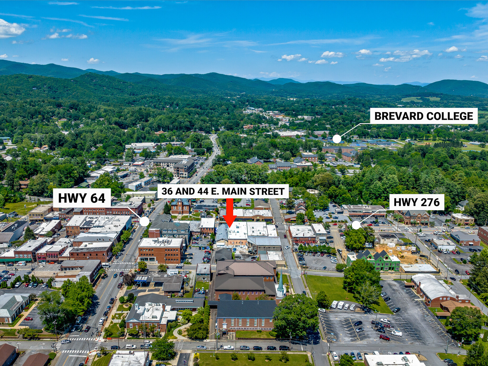 36 & 44 E Main St., Brevard, NC for Sale