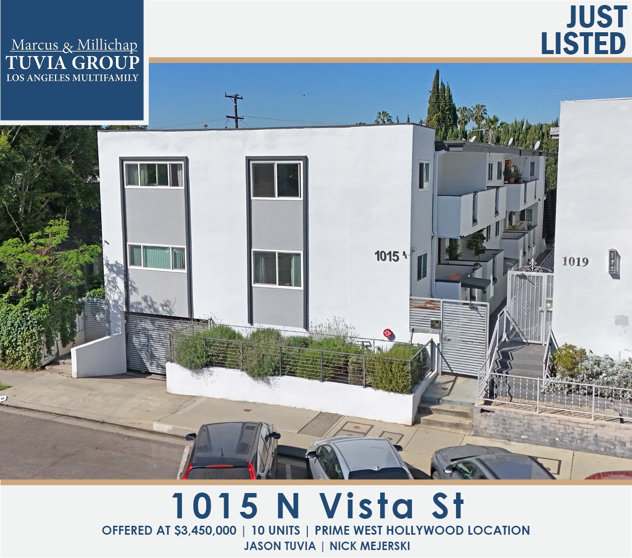 1015 N Vista St, West Hollywood, CA for Sale