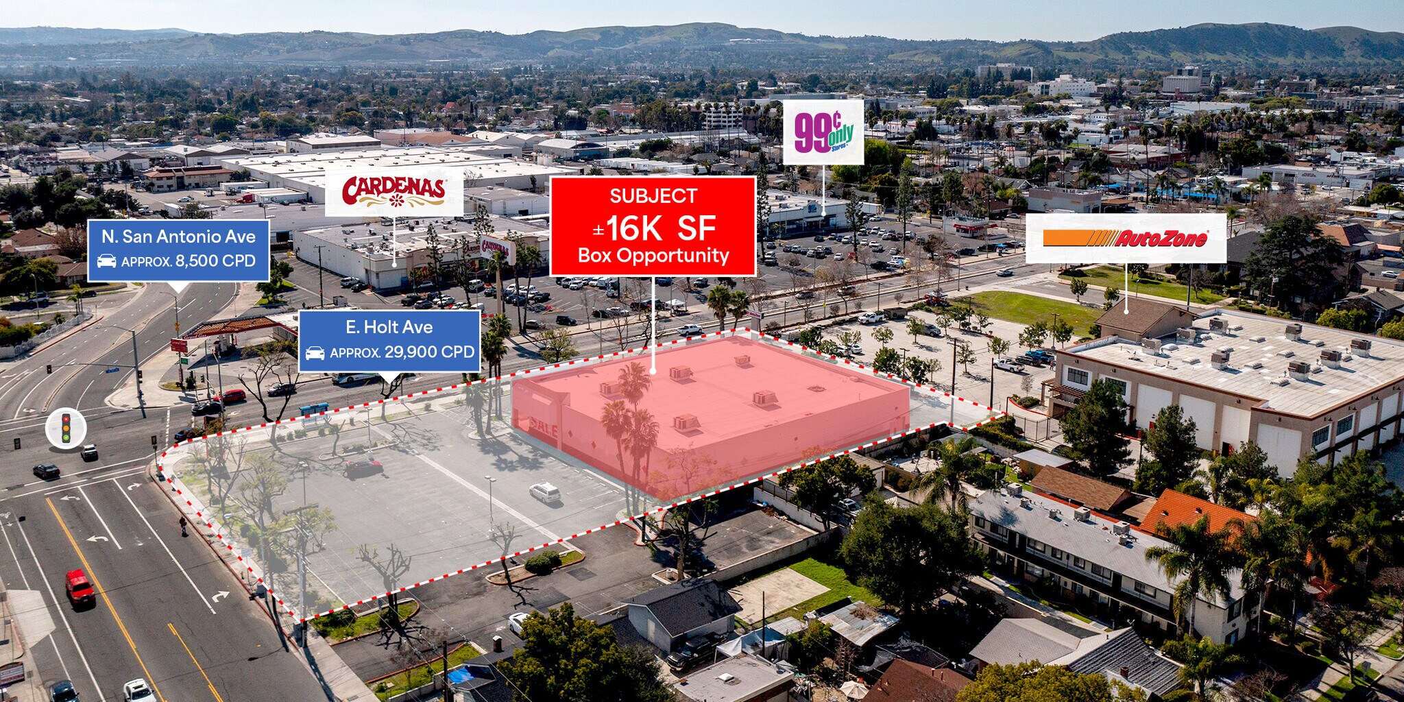 611 E Holt Ave Pomona, CA 91767 Retail Property for Lease on