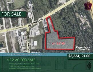 Spring, TX Commercial Land - 240 Riley Fuzzel rd