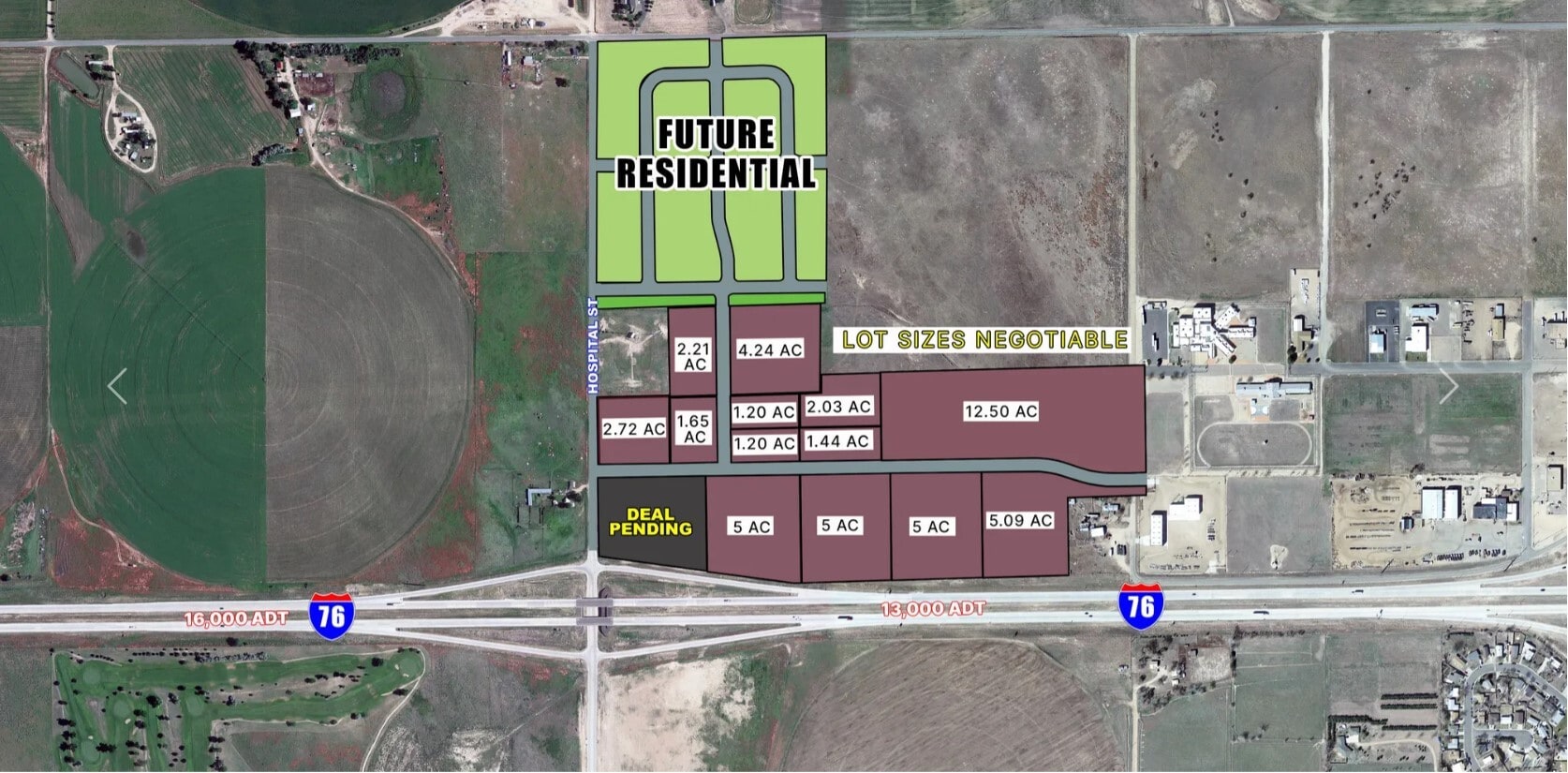 NEC I-76 & Hospital Street, Brush, CO for Sale
